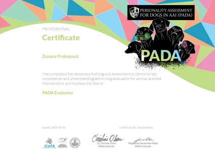Certifikace PADA